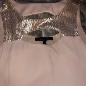 Bcbg Maxazria blush blouse with sequins
